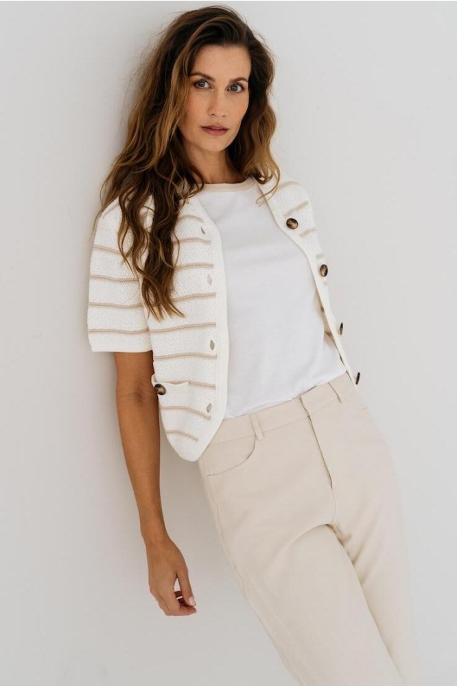 NILLA VEST SU25 65 204 OFF WHITE LIGHT SAND